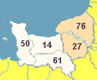 Map of the Dordogne area