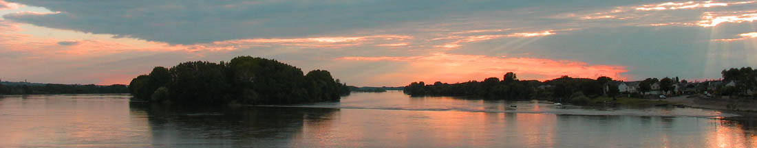sunset over the Loire