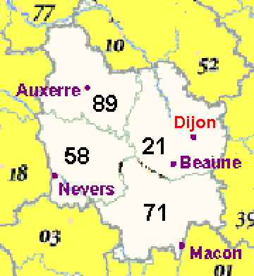 Map of the Dordogne area