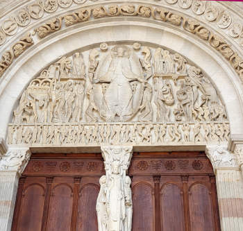 Tympanum - Autun cathedral