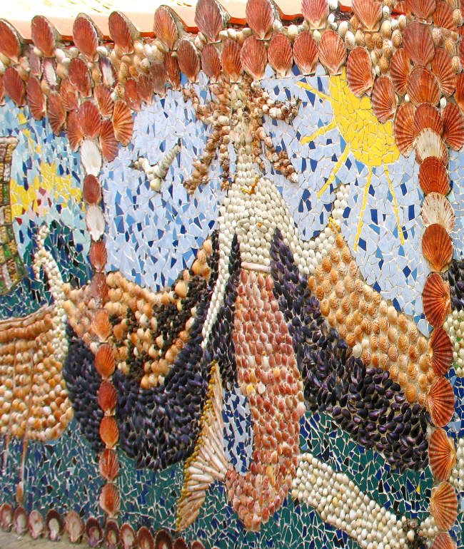 Seashell mosaic