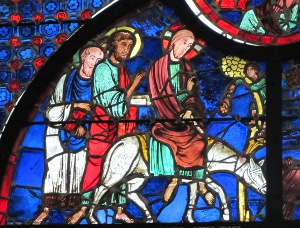 Medieval stained glass Laon