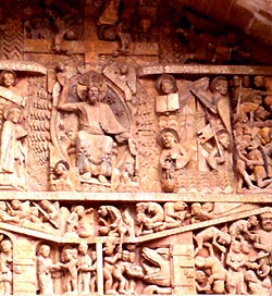 Carved tympanum, Conques