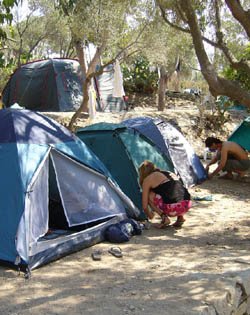 Camping in southern France