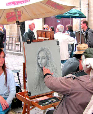 Montmartre portrait artist