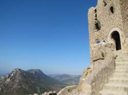 Cathar castle at Queribus