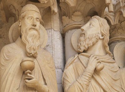 Chartres cathedral medieval statues