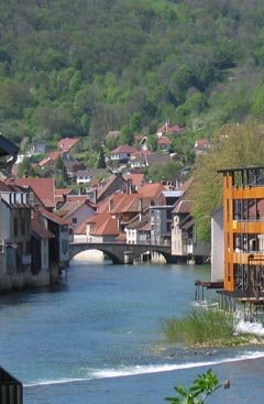 Ornans, in the Loue Valley