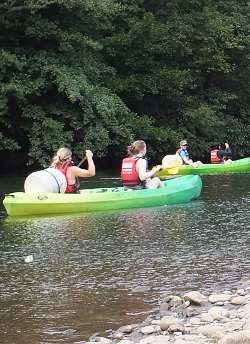 Kayaking on the Allier