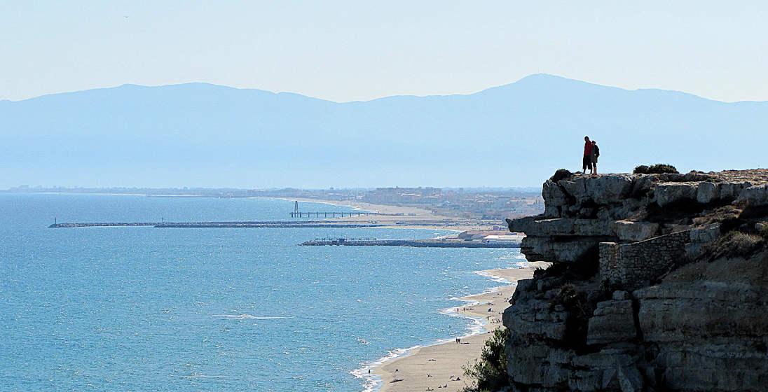 Languedoc beaches and mountains